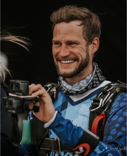 Tandembeauftragter und Sprunglehrer Stefan Willenberg bei Skydive Colibri